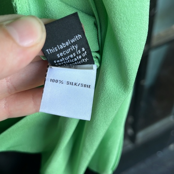 Diane Von Furstenberg - Nori Colorblock Silk Crepe Faux Wrap Dress - Size 4 - Picture 7 of 8